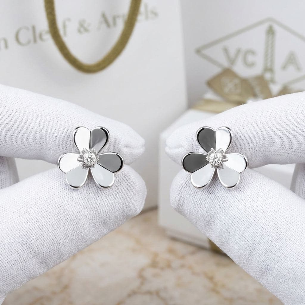 Серьги Van Cleef & Arpels Frivole, малая модель — фото 6