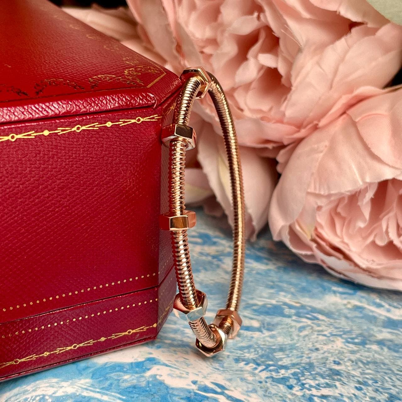Браслет Cartier Ecrou (розовое золото 750) (размер 19,0)