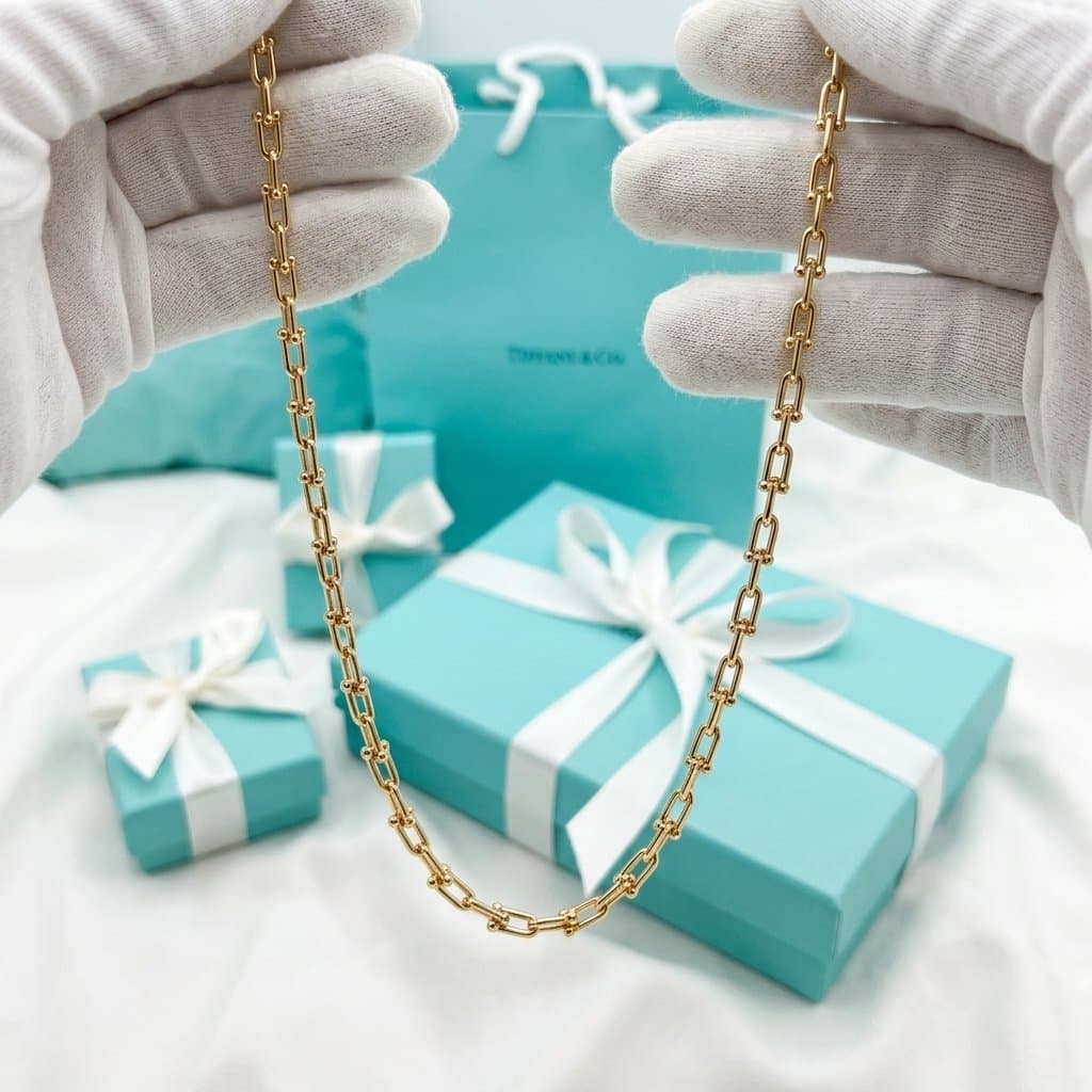 Колье Tiffany HardWear — Small Link в розовом золоте, Розовое золото