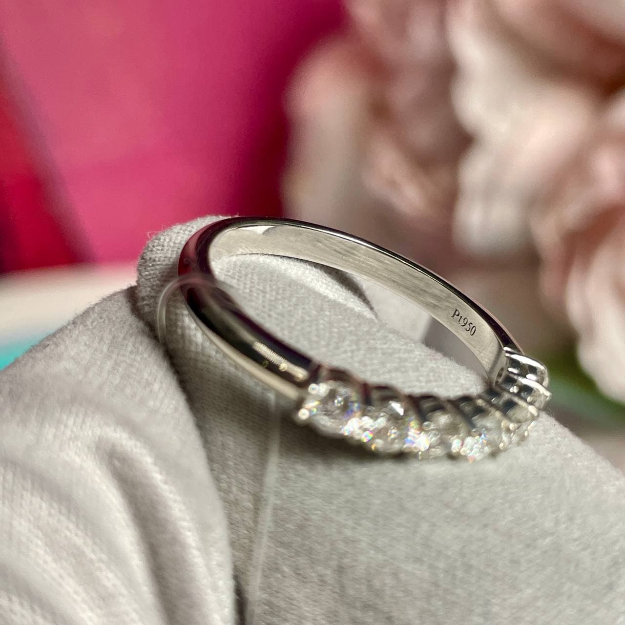 Кольцо Tiffany Diamond Forever с 7 бриллиантами 0,58ct (белое золото 585) — фото 6