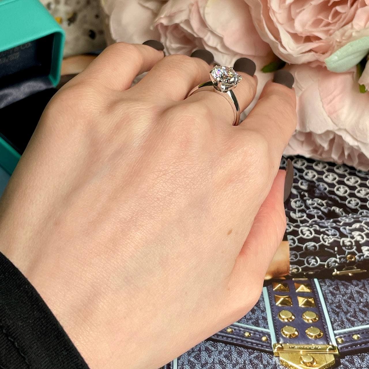 Кольцо Tiffany с бриллиантом 4,06ct (белое золото 585) — фото 8