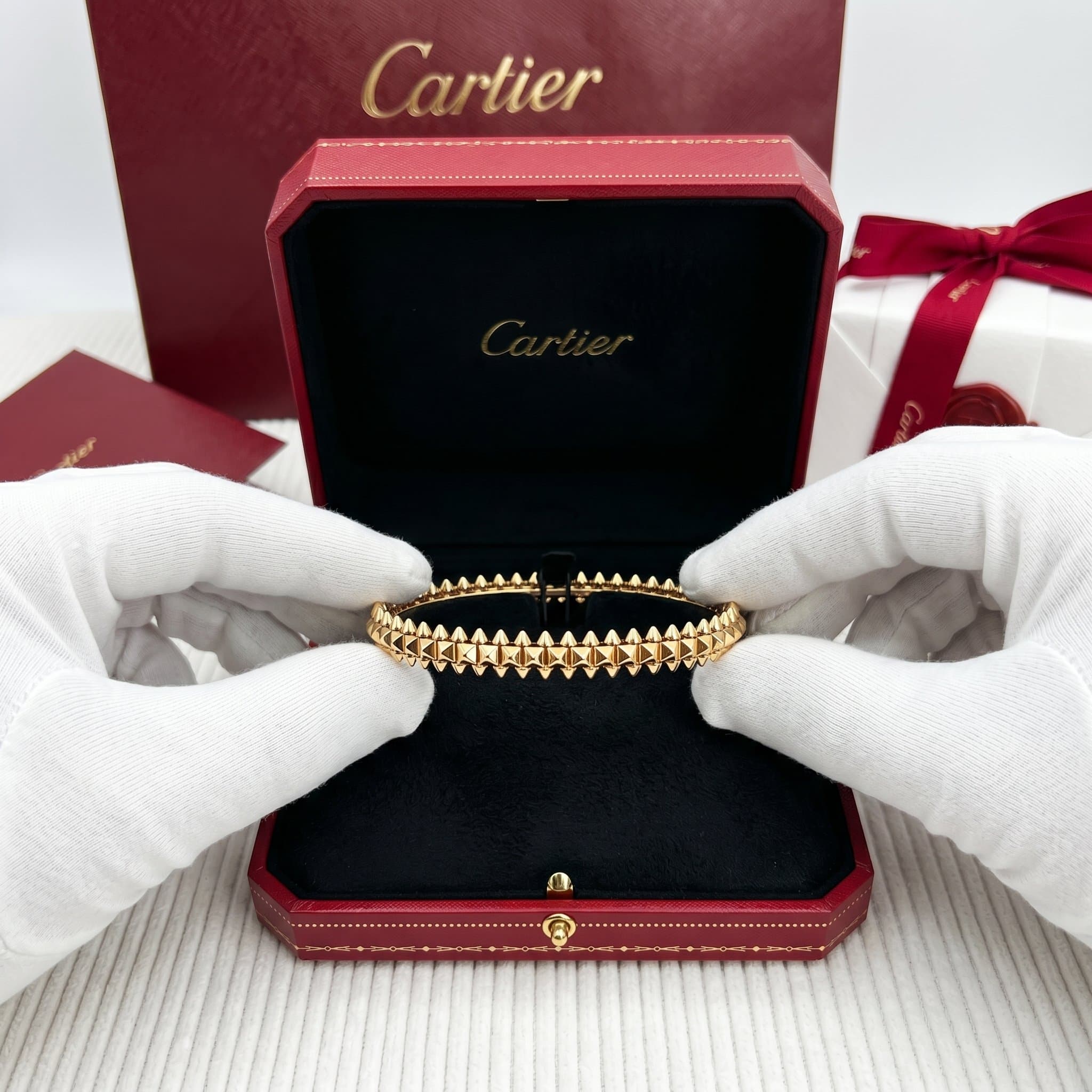 Золотой браслет Cartier Clash, средняя модель — фото 7