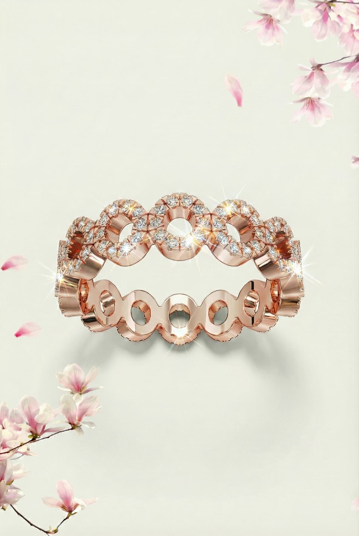 Золотое кольцо с бриллиантами 0,38ct, Золото