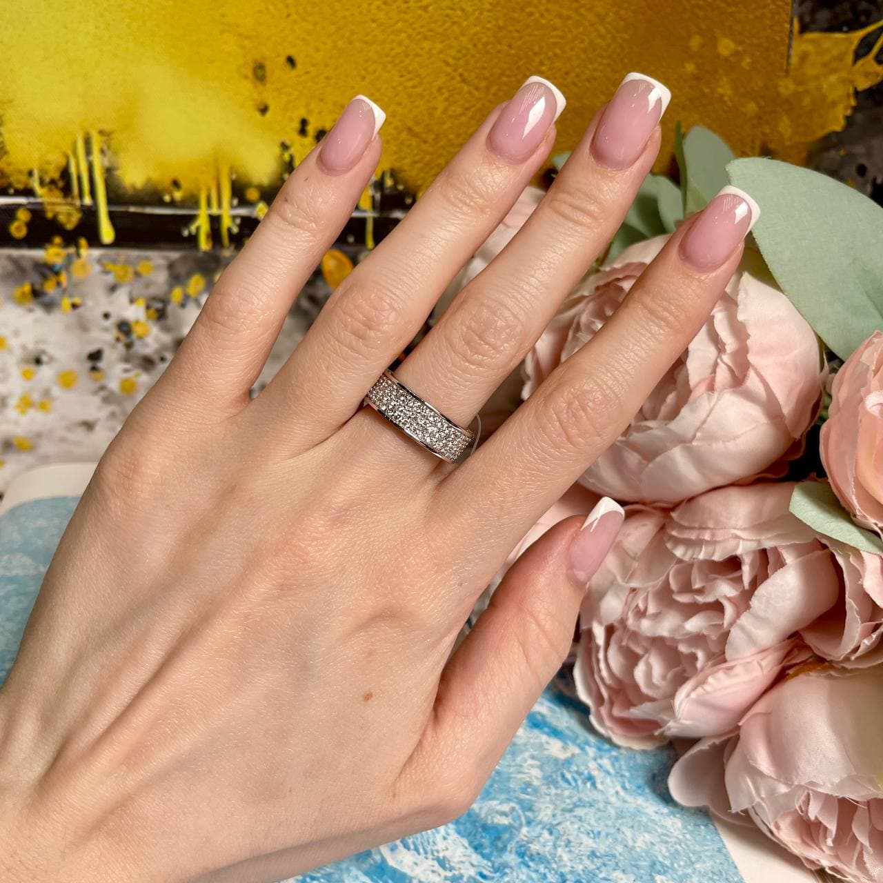 Обручальное Кольцо Pave 2,58 ct (белое золото 585)