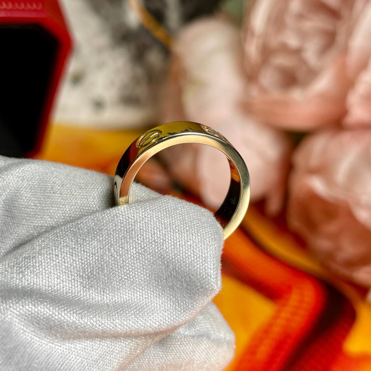 Кольцо Cartier Love уменьшенная модель с 3 бриллиантами WB (желтое золото 585) — фото 4