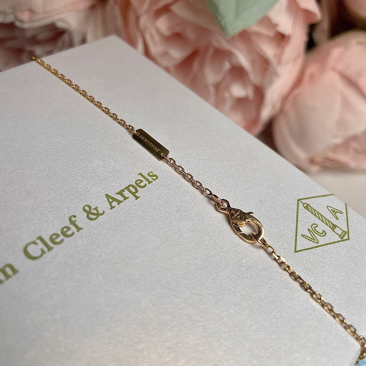Подвеска Van Cleef с бриллиантами 0,48 ct (желтое золото 750) — фото 4