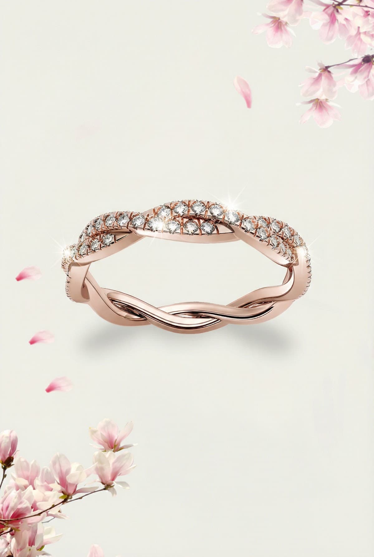 Золотое кольцо с бриллиантами 0,21ct