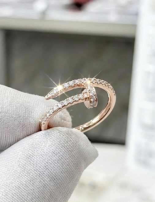 Cartier Кольцо Cartier Juste Un Clou Pave (розовое золото 585)