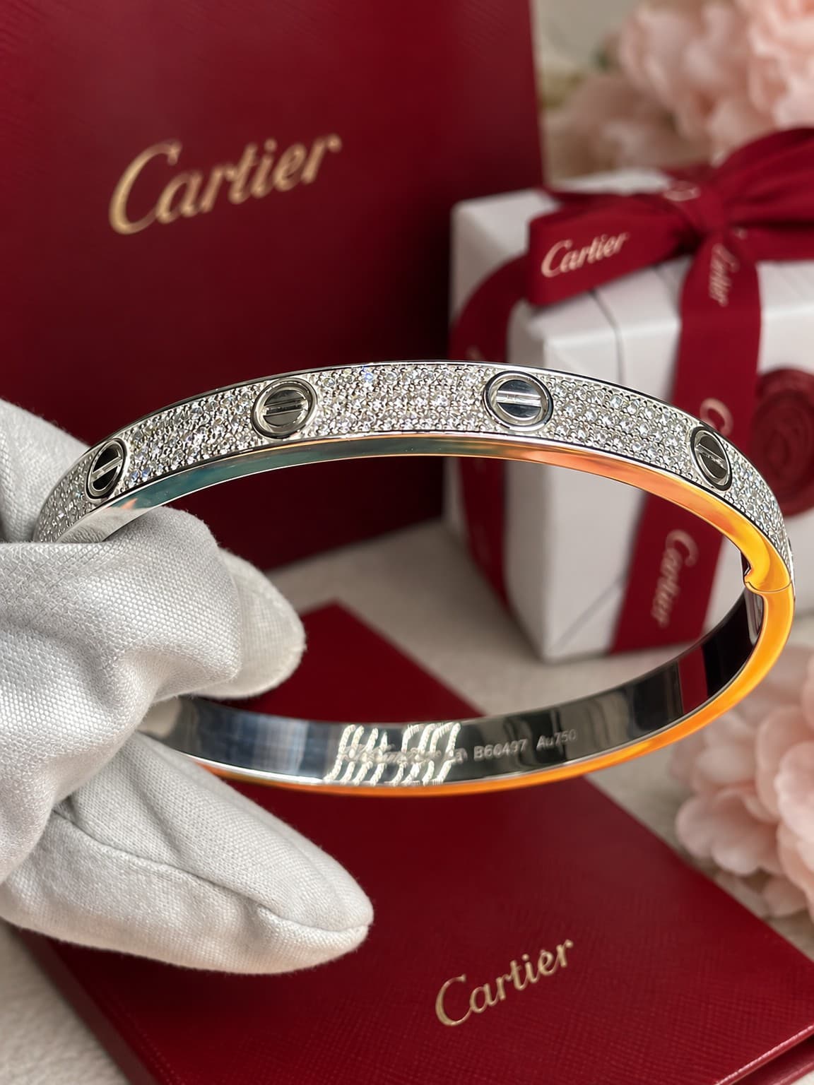 Браслет Cartier Love Pave — фото 3