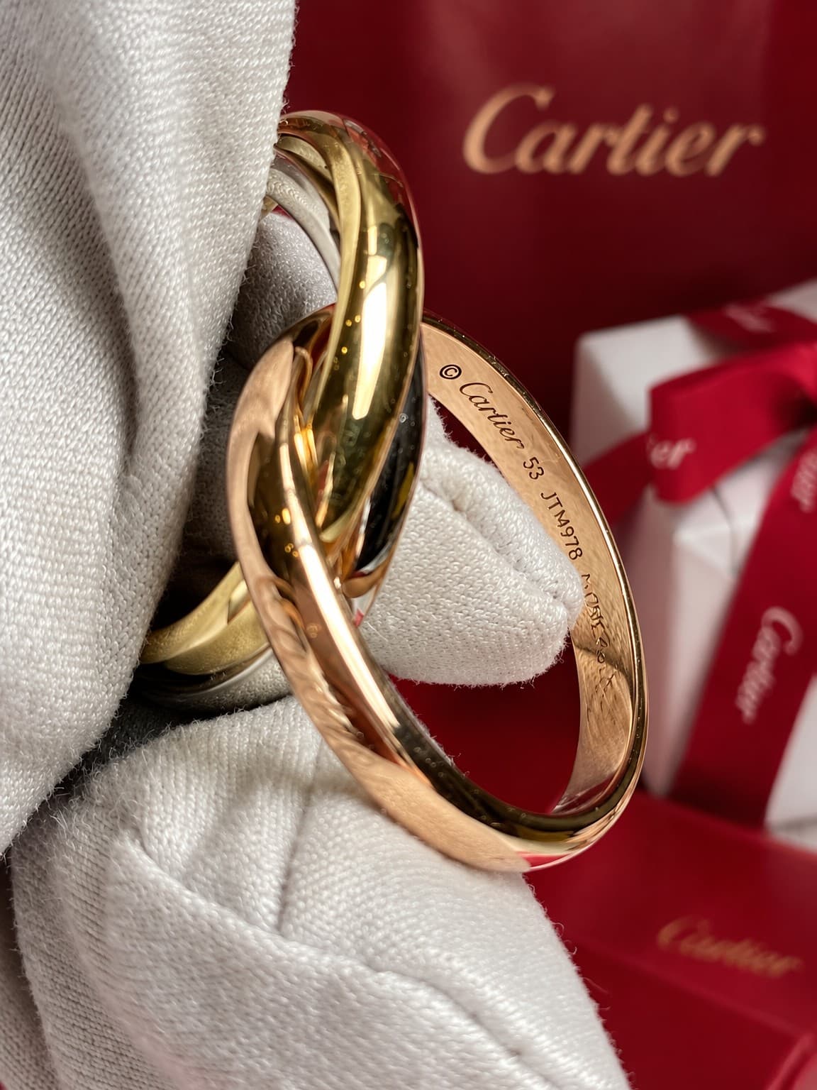 Кольцо Cartier Trinity 3,2 мм — фото 2