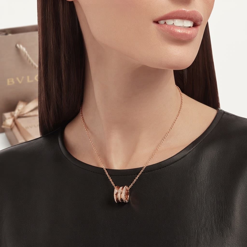 Колье B.zero1 Bulgari из розового золота — фото 6