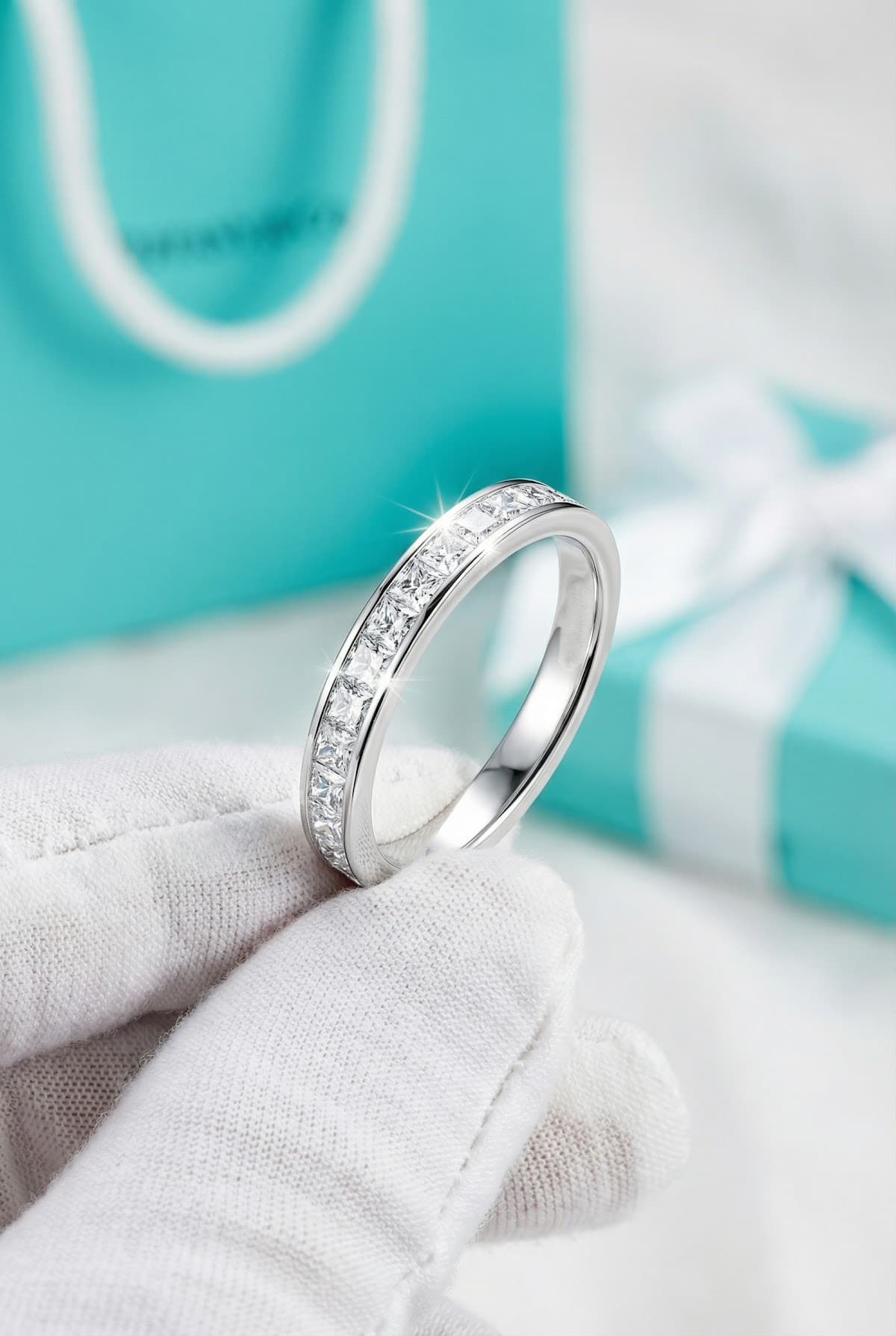 Обручальное кольцо с бриллиантами Tiffany & Co