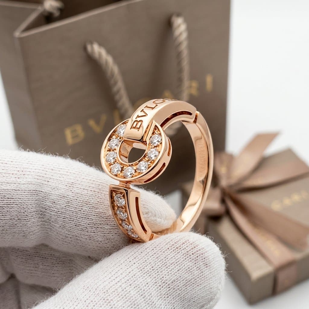Кольцо BVLGARI BVLGARI с бриллиантами