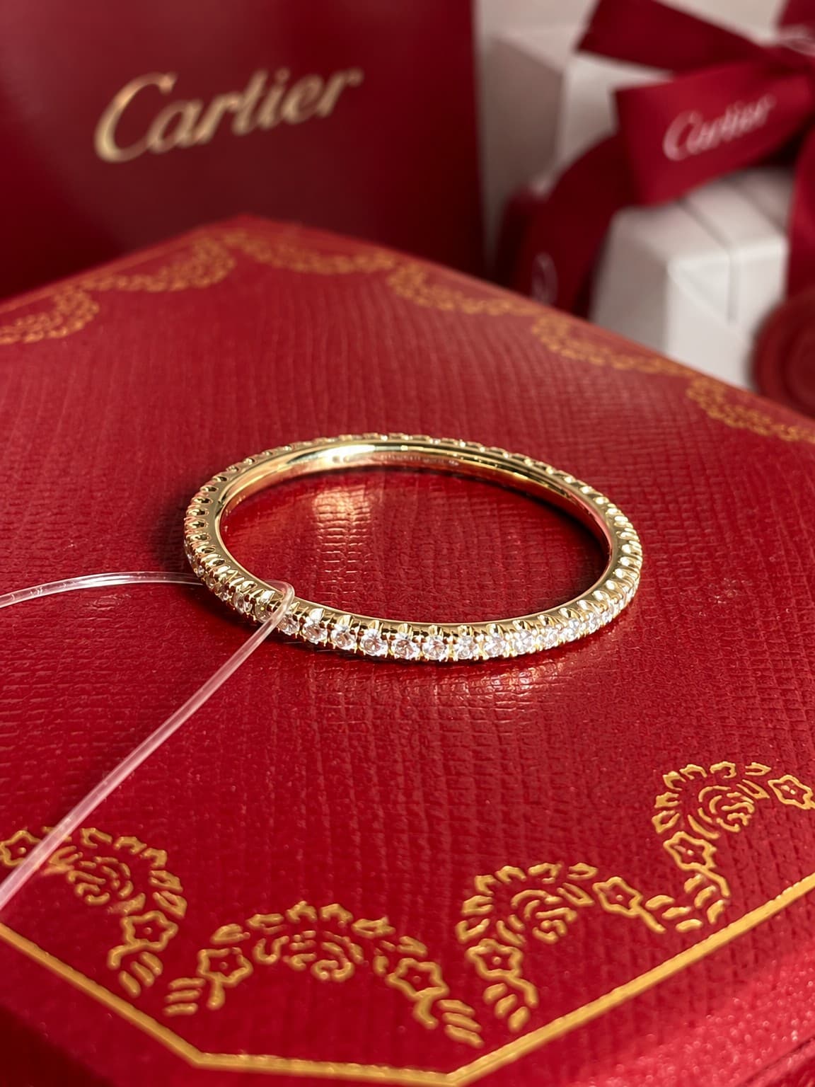 Кольцо Cartier Etincelle с бриллиантами 0,22ct 1,55mm, Жёлтое золото
