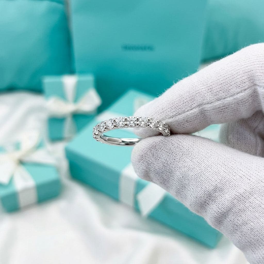 Кольцо Tiffany Forever из платины с бриллиантами, 2.2 мм — фото 2