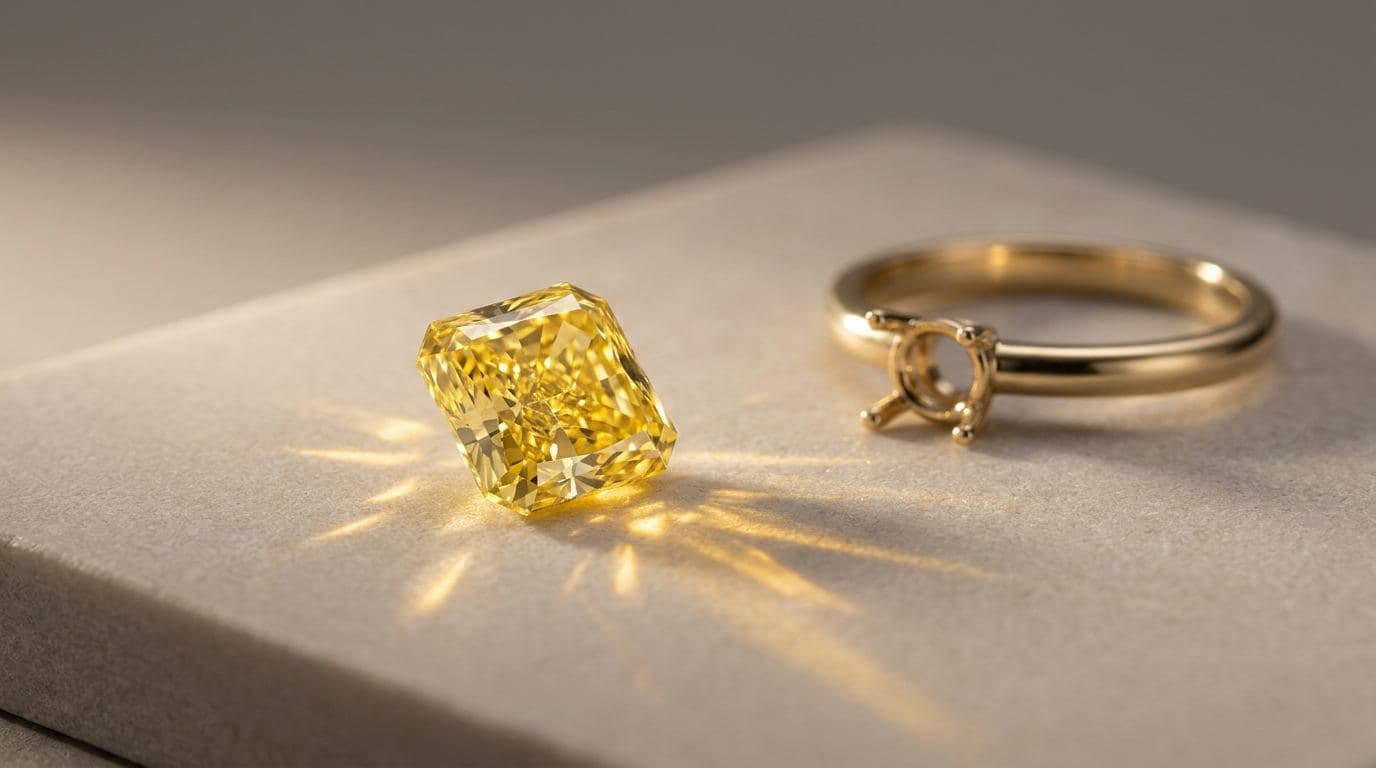 Жёлтый бриллиант: fancy yellow, канарейка и цена