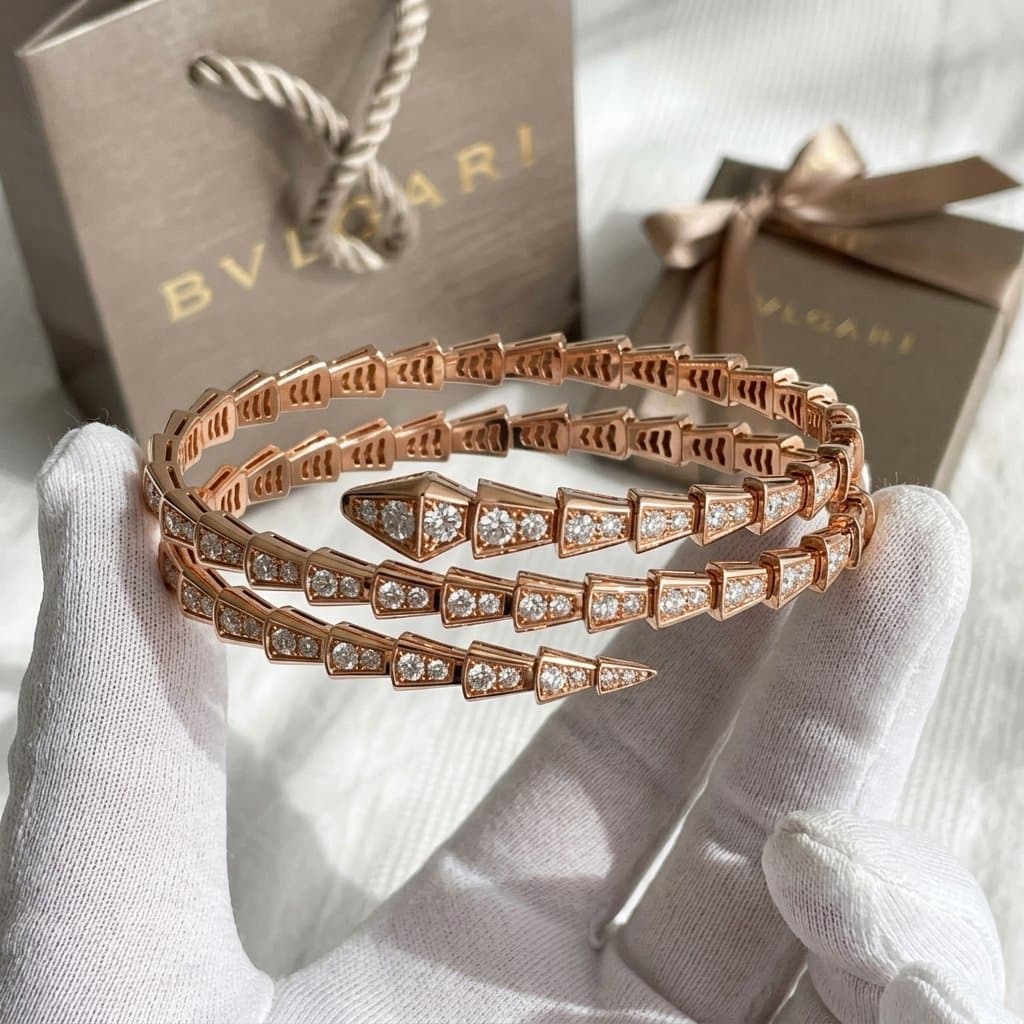 Bvlgari Serpenti Viper браслет с бриллиантами
