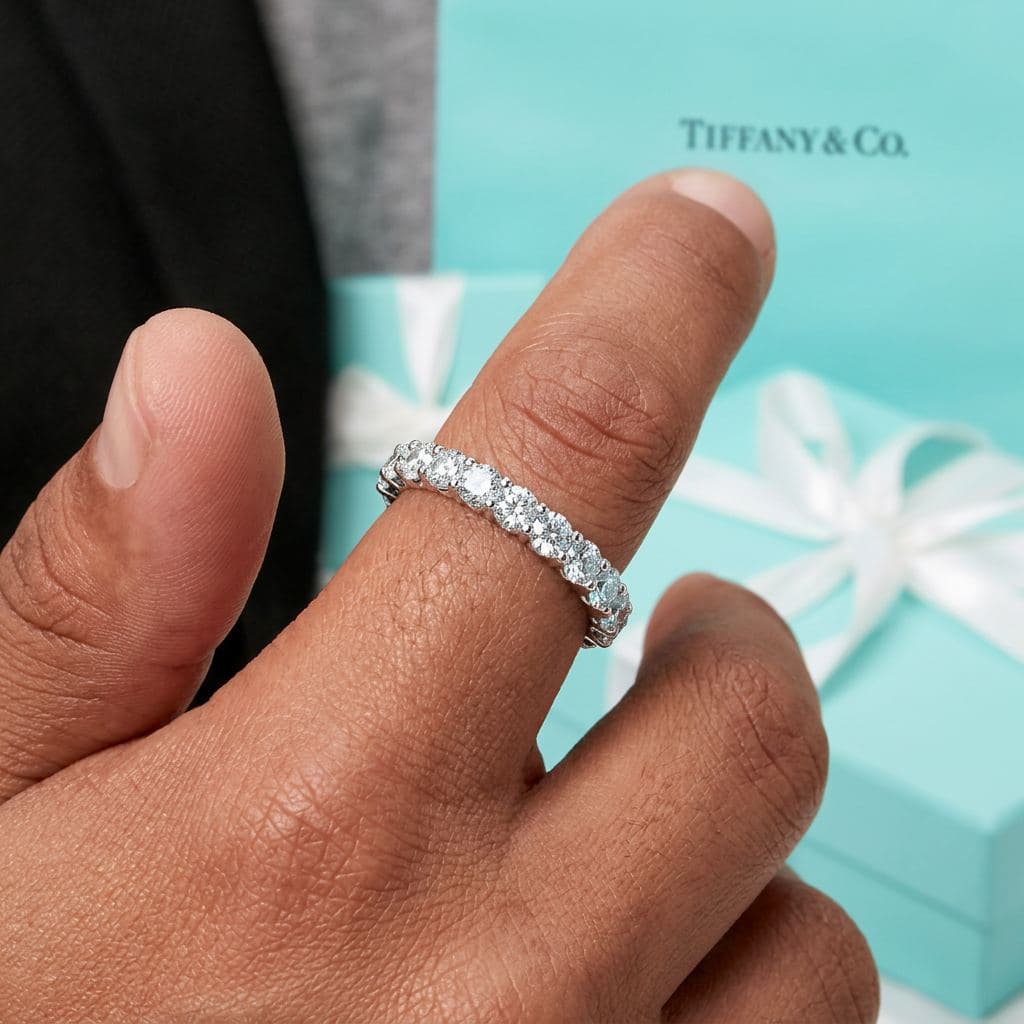 Кольцо Tiffany Forever из платины с бриллиантами, 3.5 мм — фото 3