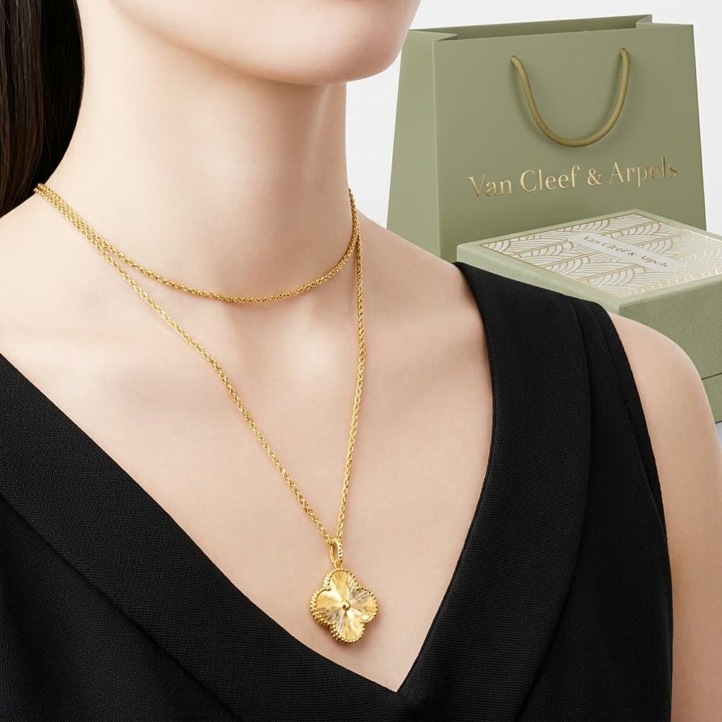 Колье Van Cleef & Arpels Magic Alhambra, 1 мотив — фото 3