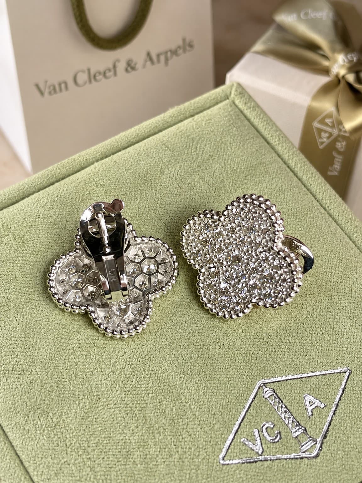 Серьги Van Cleef 2 см — фото 2