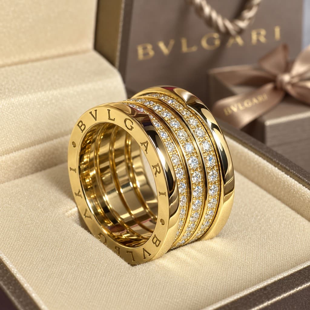 Bulgari Кольцо Bulgari B.Zero с бриллиантами