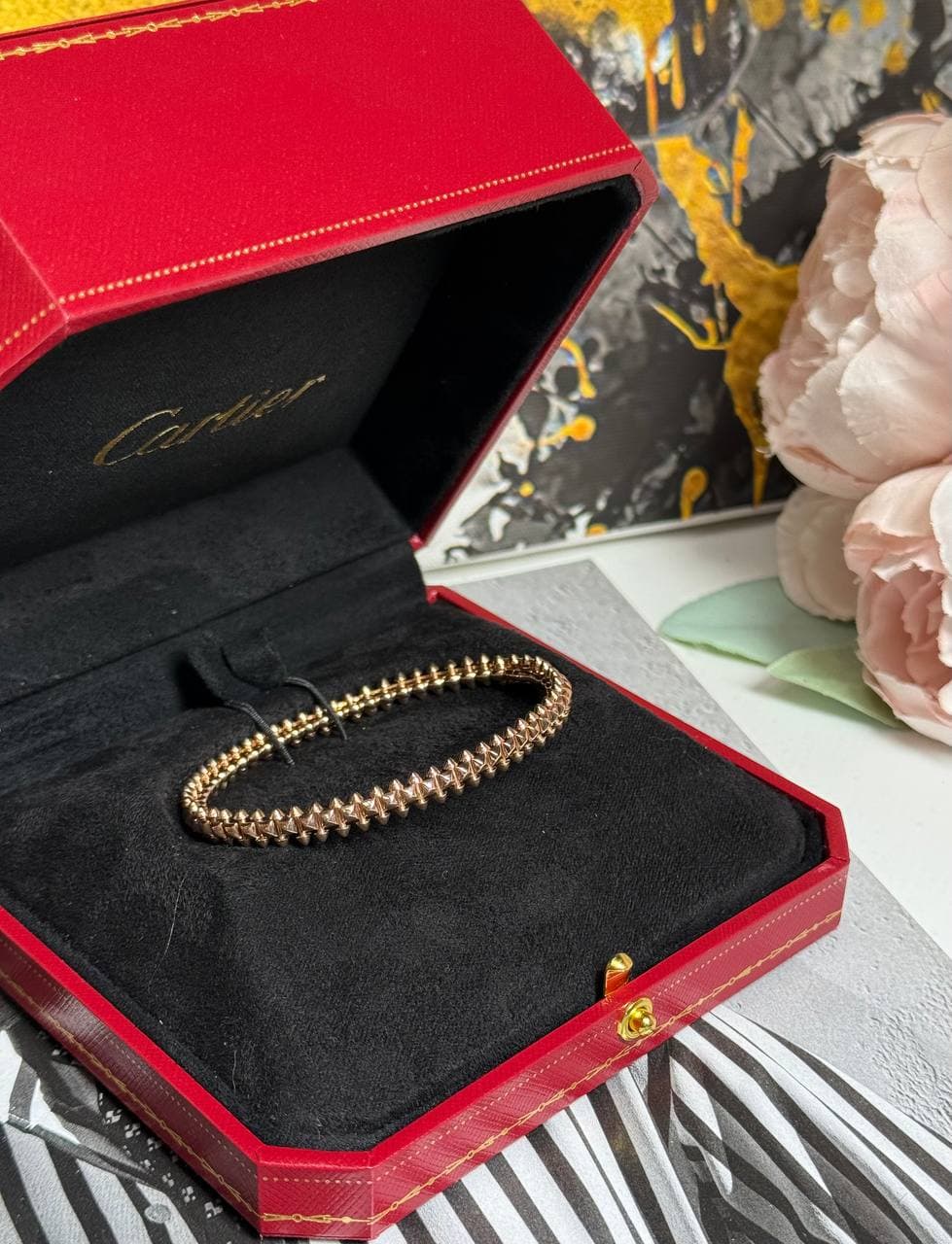 Браслет Cartier Clash 6.4 мм ( золото розовое 585)