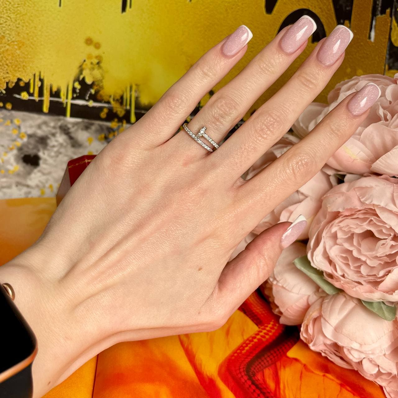 Кольцо Cartier Love уменьшенная модель WB (желтое золото 585) — фото 3