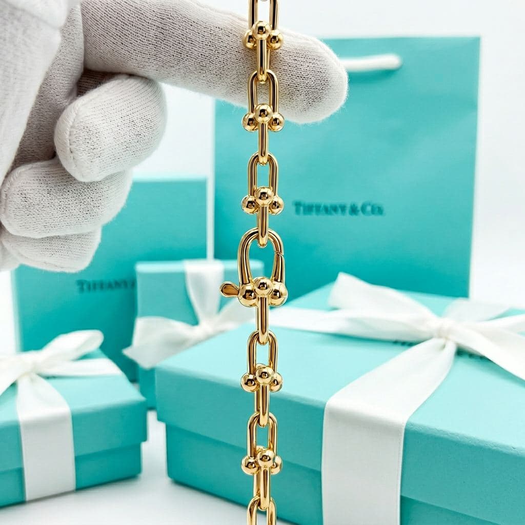 Колье Tiffany HardWear Micro Link в розовом золоте — фото 2