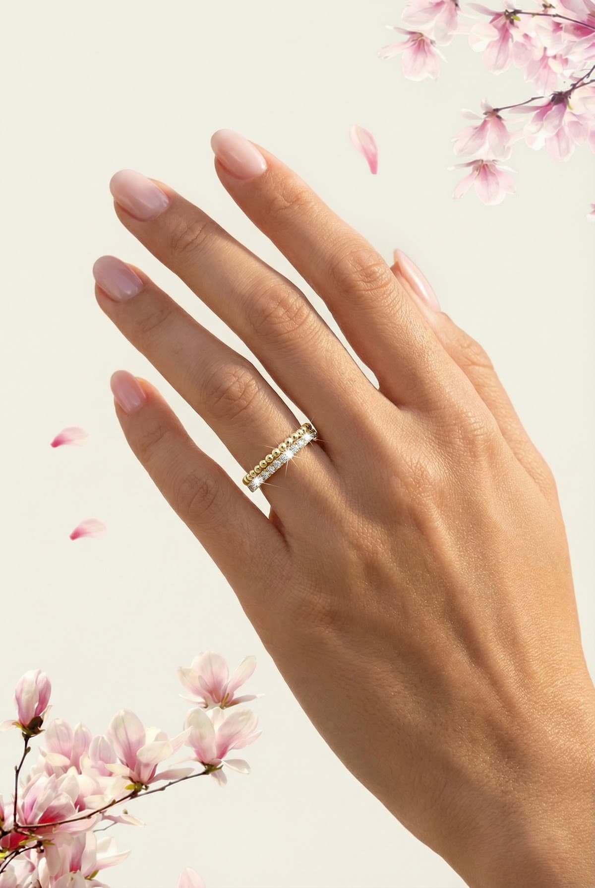 Золотое кольцо с бриллиантами 0,22ct