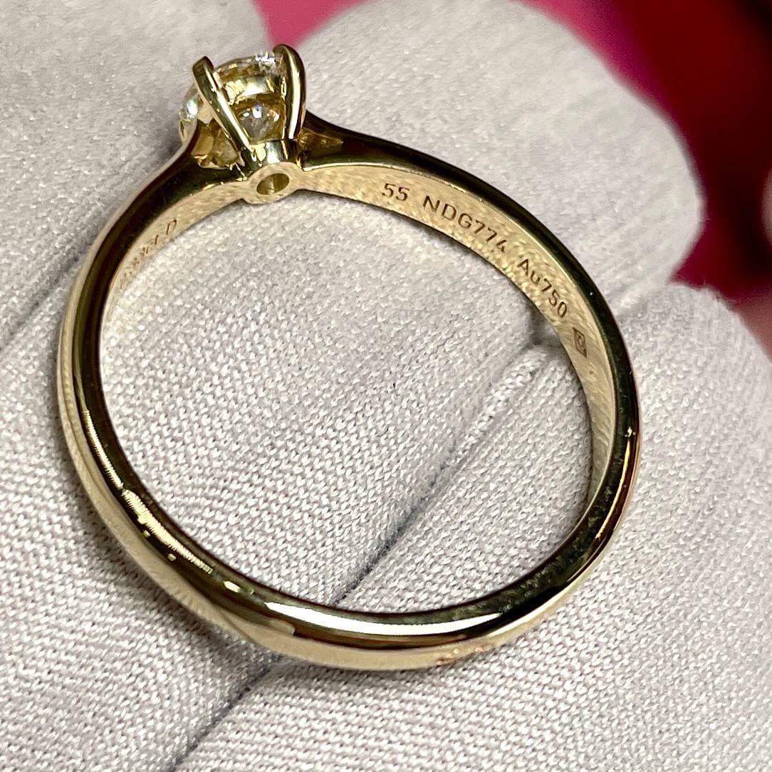 Кольцо Cartier с 1 кинем 0,33 ct (LAB) (желтое золото 585) — фото 7