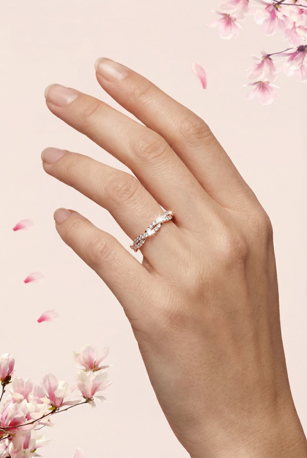 Золотое кольцо с бриллиантами 0,21ct