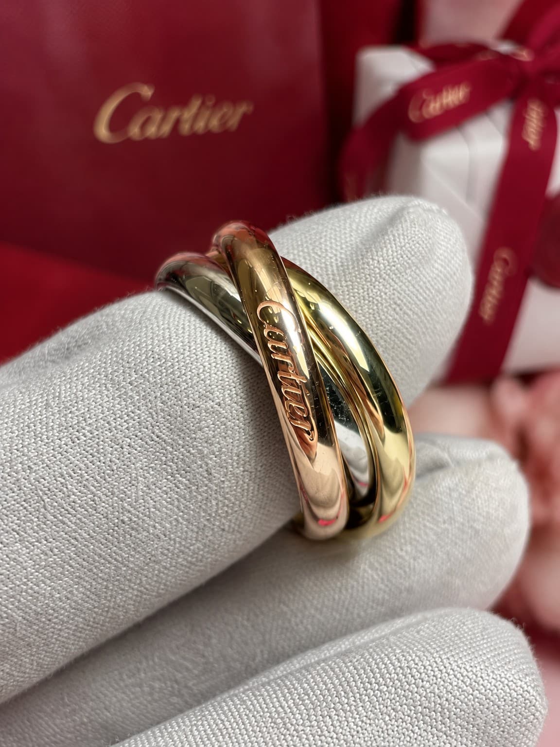 Кольцо Cartier Trinity 3,2 мм, Золото