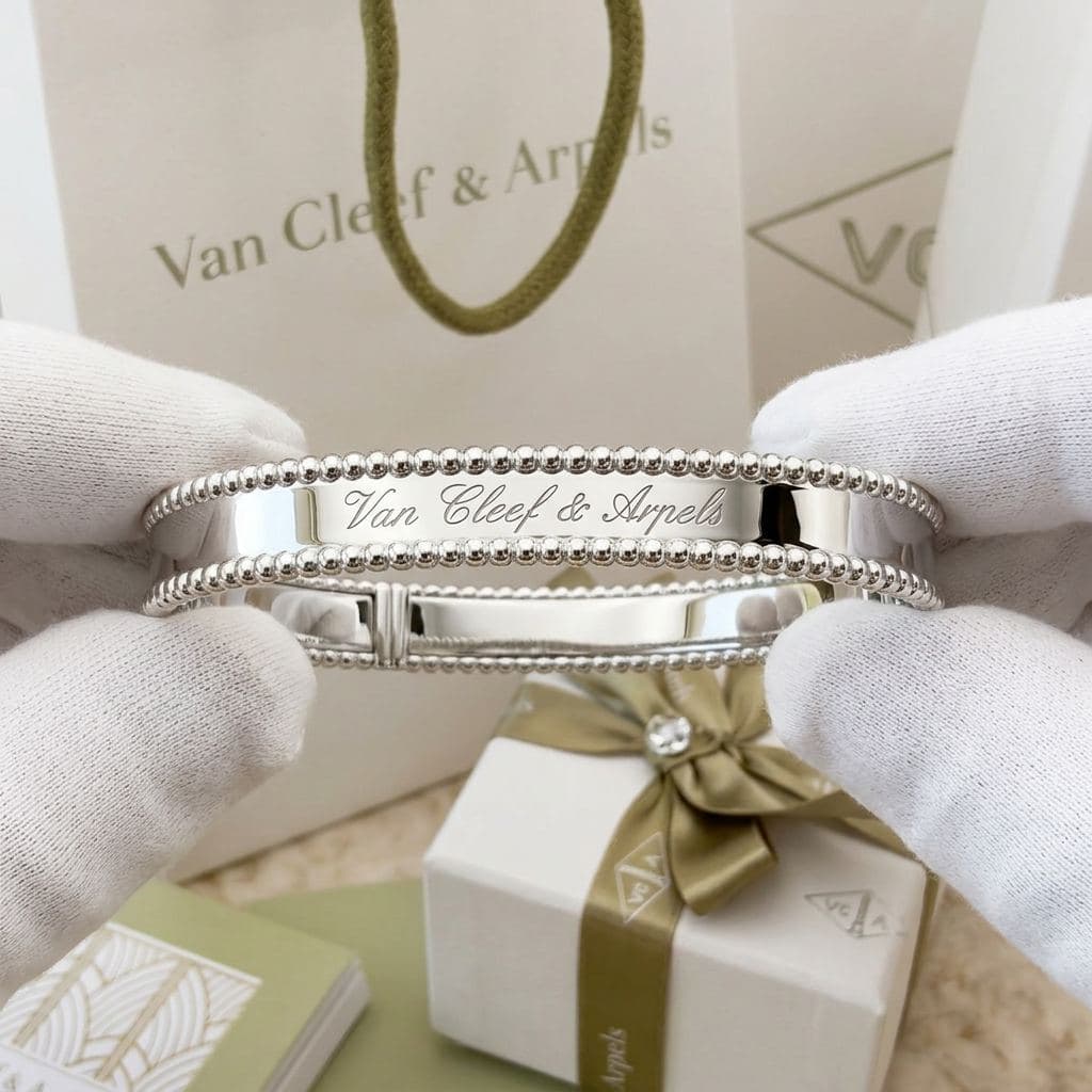 Браслет Van Cleef & Arpels Perlée signature, экстра малый размер, розовое золото — фото 5