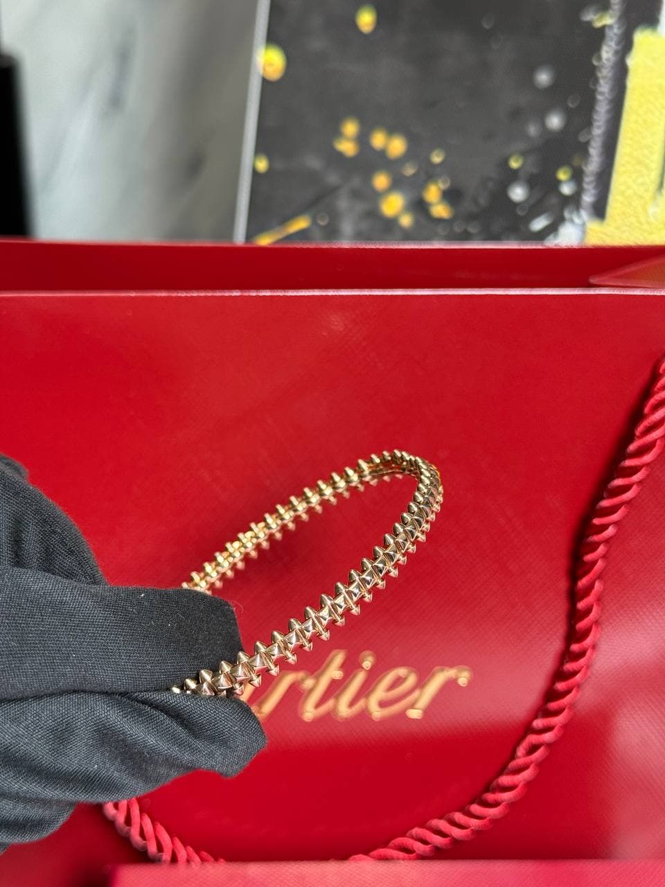 Браслет Cartier Clash 6.4 мм ( золото розовое 585)