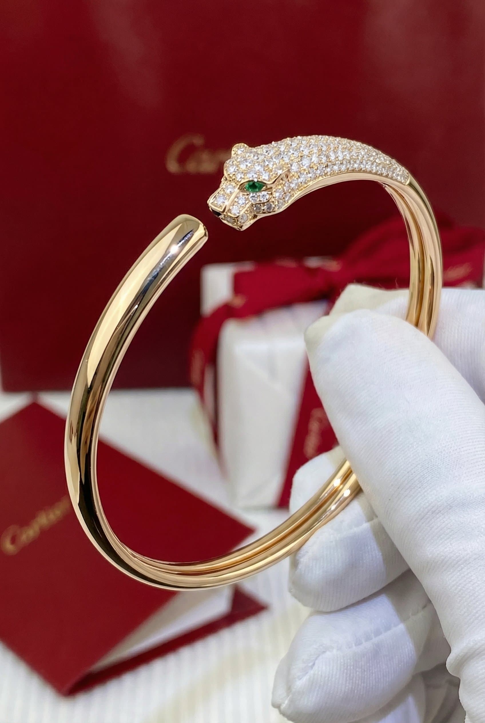 Cartier Золотой браслет Cartier Panthère de Cartier с бриллиантами