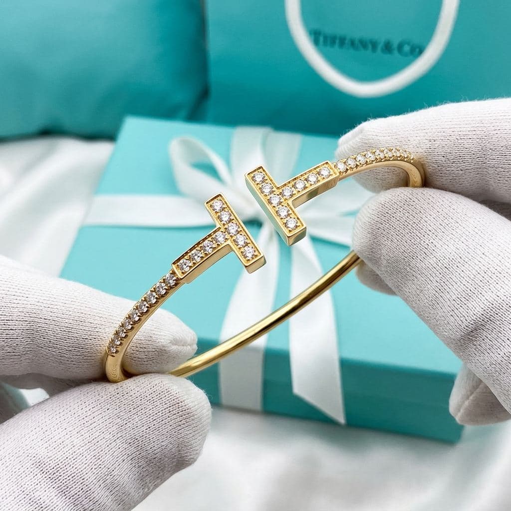 Браслет Tiffany T — Pavé Diamond Wire — фото 3
