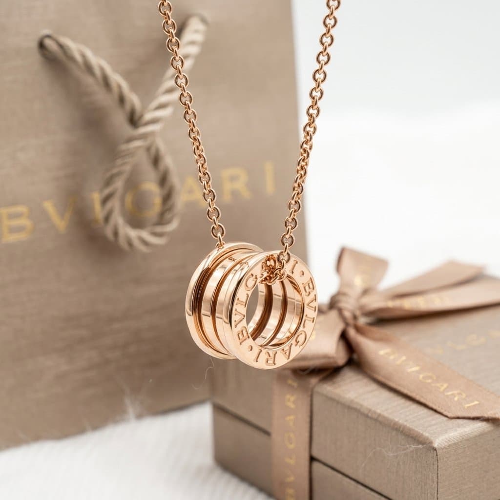 Колье B.zero1 Bulgari из розового золота — фото 3
