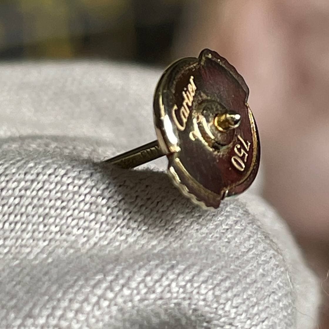 Серьги Cartier Trinity с бриллиантами 0,11 ct — фото 5