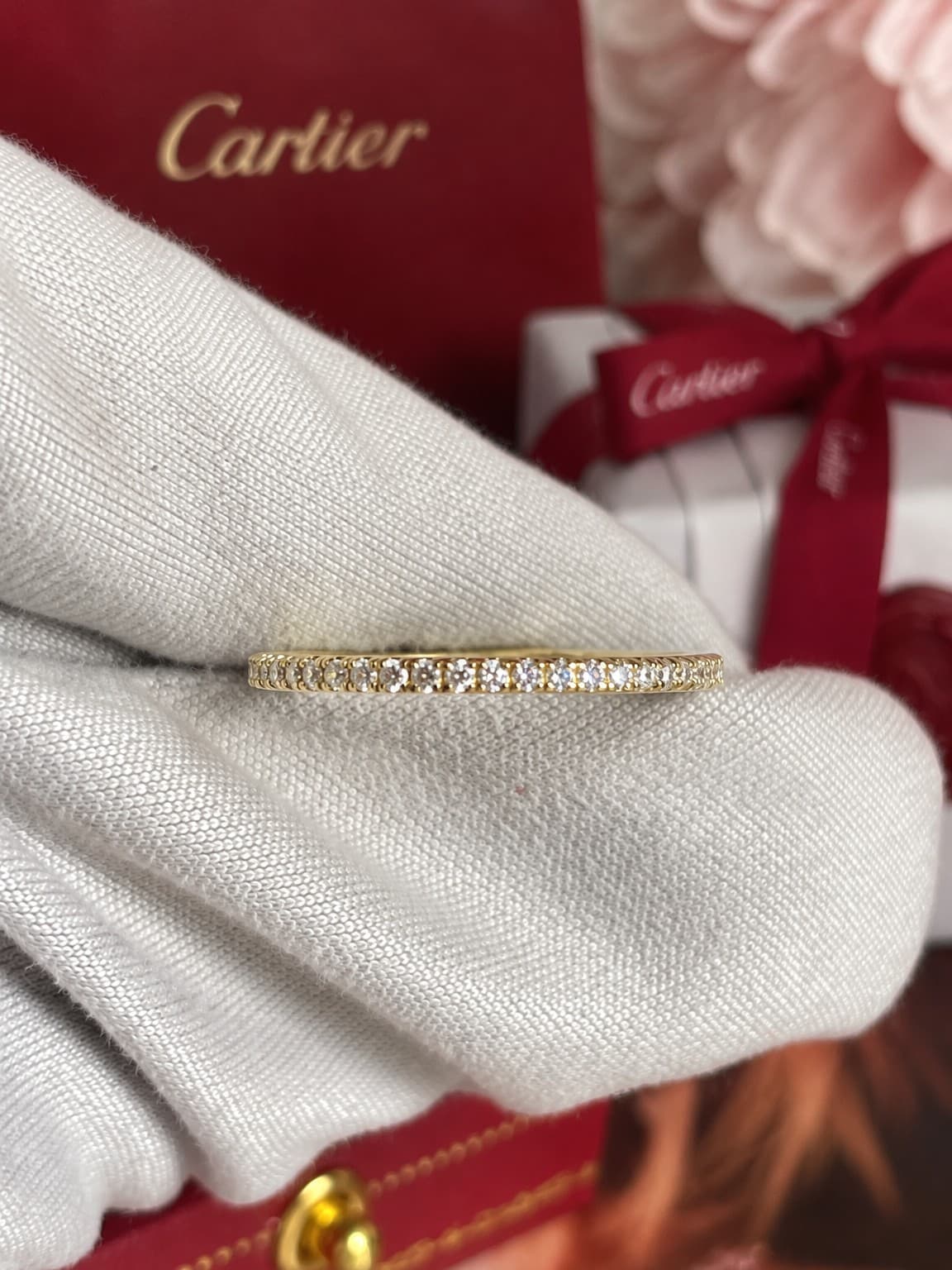 Кольцо Cartier Etincelle с бриллиантами 0,22ct 1,55mm — фото 5