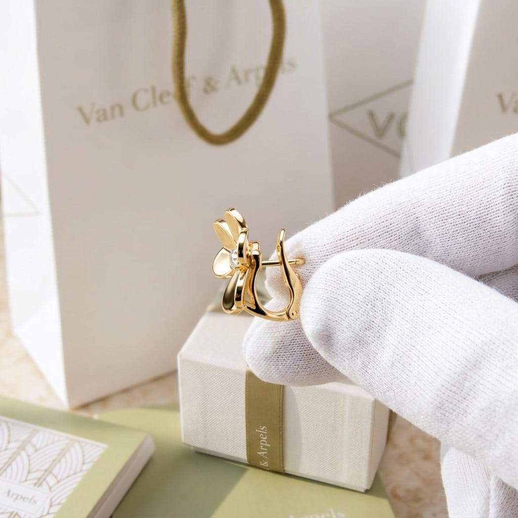 Серьги Van Cleef & Arpels Frivole, малая модель — фото 2