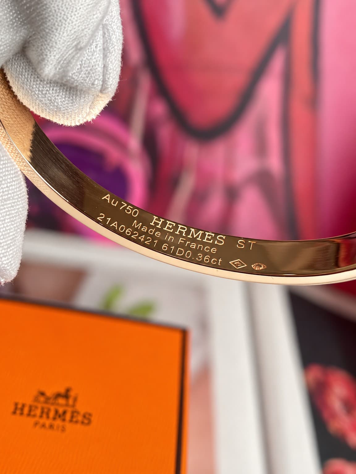 Браслет HERMES с бриллиантами 0,36ct — фото 4