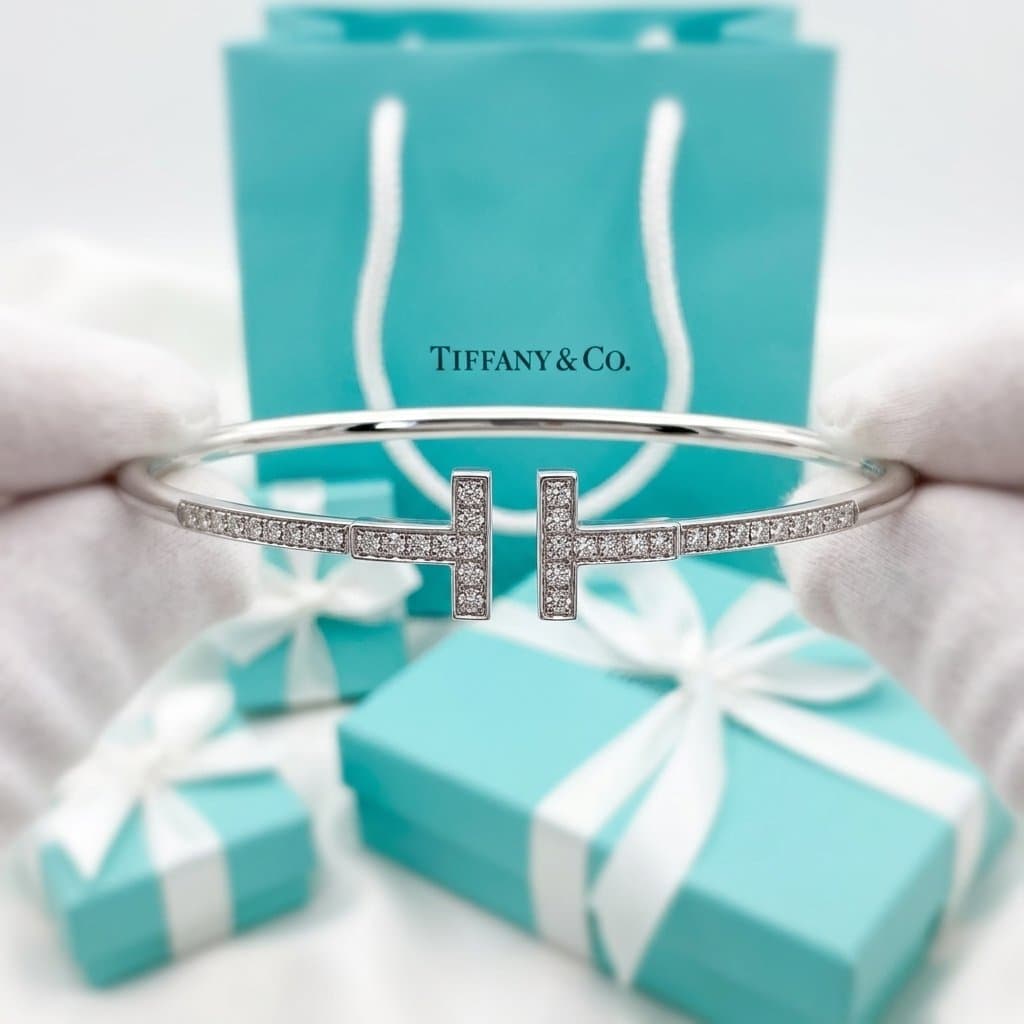 Браслет Tiffany T — Pavé Diamond Wire — фото 5