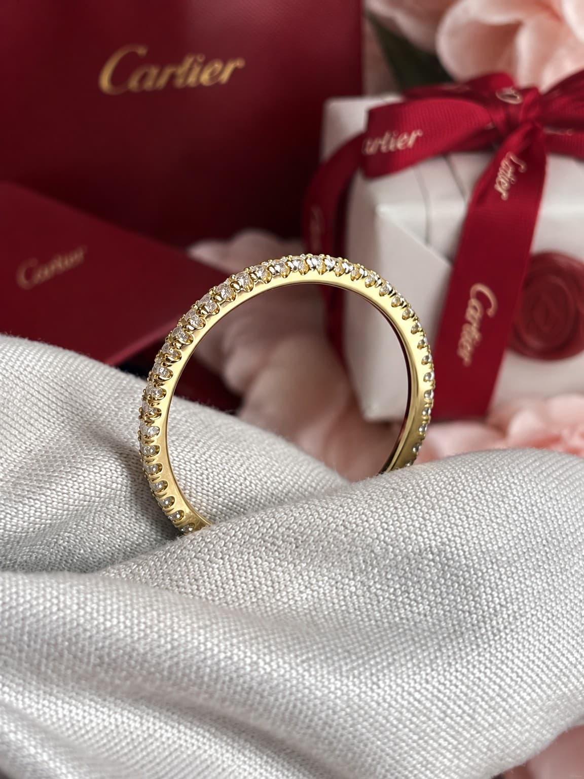 Кольцо Cartier Etincelle с бриллиантами 0,22ct 1,55mm — фото 2