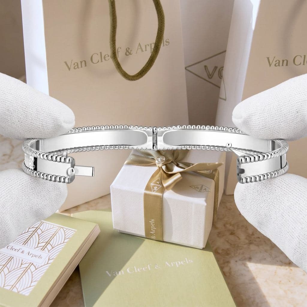 Браслет Van Cleef & Arpels Perlée signature, экстра малый размер, розовое золото — фото 6