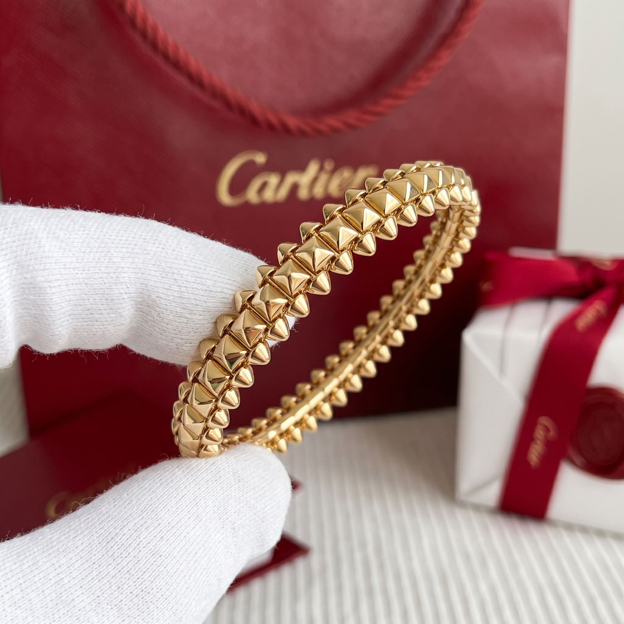 Золотой браслет Cartier Clash, средняя модель — фото 4