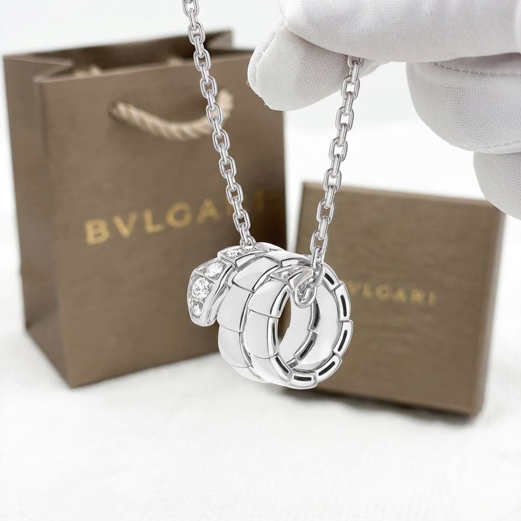 Ожерелье Bulgari Serpenti Viper с бриллиантами
