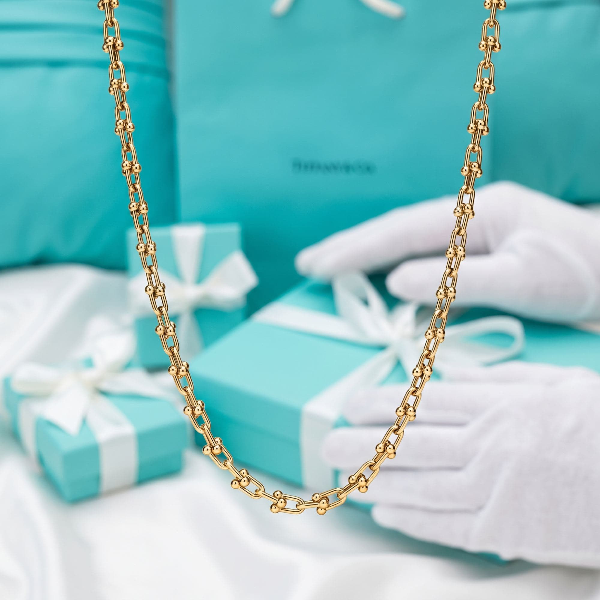 Колье Tiffany HardWear Micro Link в розовом золоте, Розовое золото