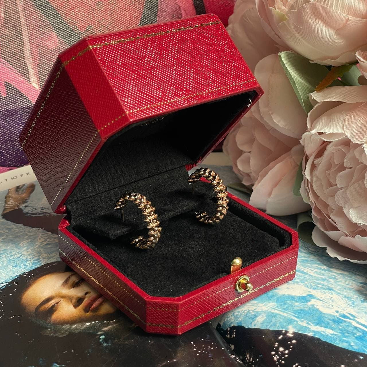 Серьги Cartier Clash (розовое золото 585)