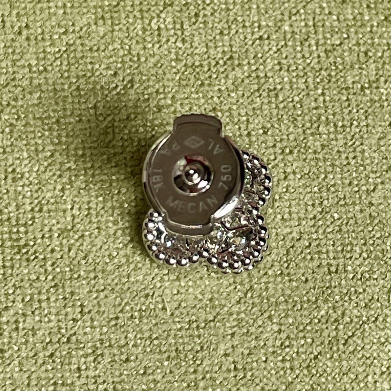 Серьги Van Cleef с бриллиантами 0,16ct (белое золото 750) — фото 5
