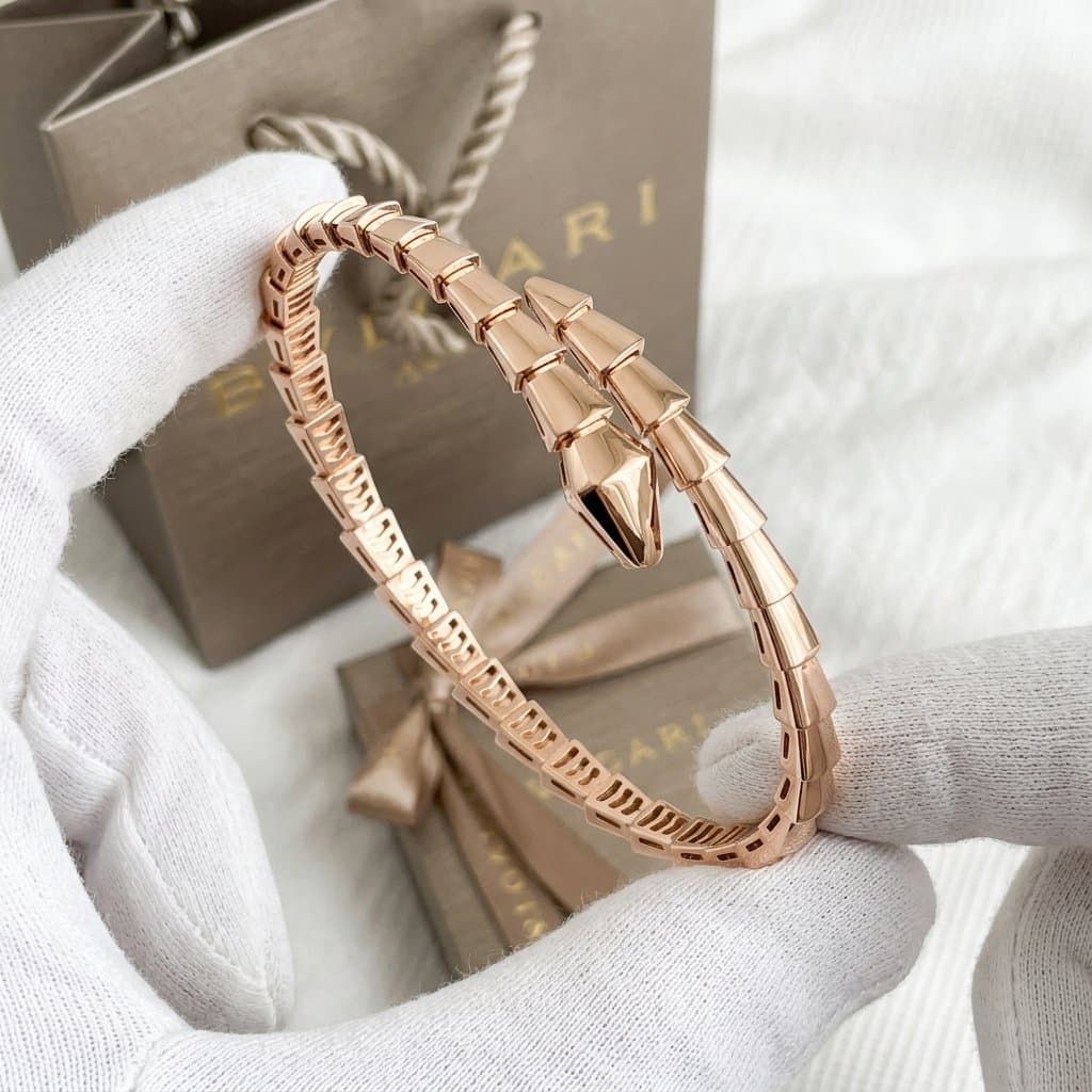 Bvlgari Serpenti Viper браслет из желтого золота